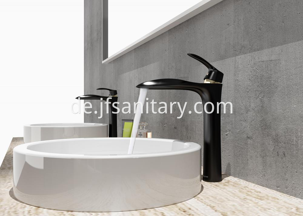 Industrial Black Taller Basin Sink Tap For Bathroom